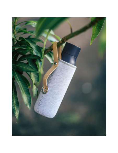 Conjunto LARQ Frost & Sip 500ml Verde Mar con Funda Conjunto LARQ Frost & Sip 500ml Verde Mar con Funda