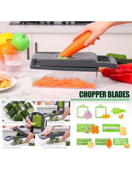 Cortador de Verduras 17 en 1 Febvao - Acero Inoxidable