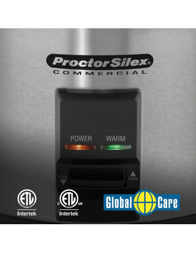 Olla de Arroz Comercial Proctor Silex 40 Tazas Acero Inoxidable