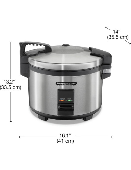 Olla de Arroz Comercial Proctor Silex 40 Tazas Acero Inoxidable Olla de Arroz Comercial Proctor Silex 40 Tazas Acero Inoxidable