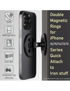 Soporte Magnético Doble Zelnoox para iPhone 12 - Plegable 2