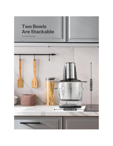 Procesador de Alimentos Reemix 500W 12 Tazas 2 Velocidades