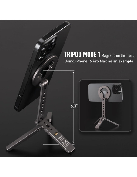 Trípode Magnético SHINEWEE para iPhone 12-16, Compacto