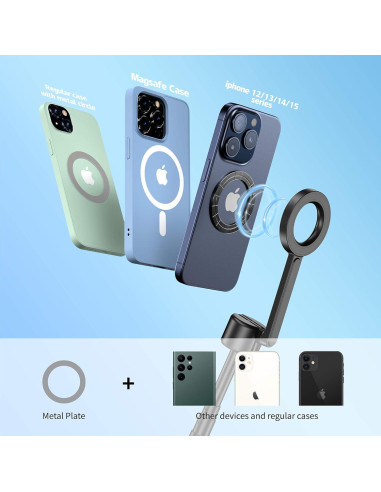 Trípode Magnético Vimitty para iPhone 162,56 cm con Control Remoto
