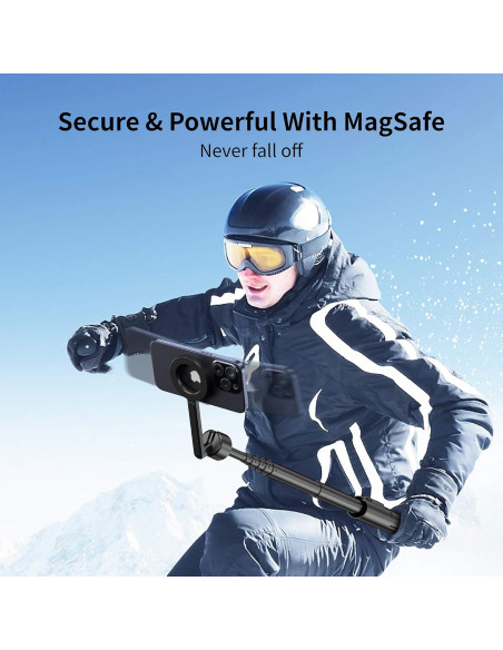 Trípode Magnético Vimitty para iPhone 162,56 cm con Control Remoto