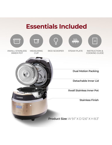 Olla Arrocera a Presión CUCKOO CRP-EHSS0309FG 3 Tazas IH