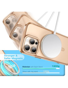 Funda Magnética Maledan para iPhone 16 Pro Max Titanio 2
