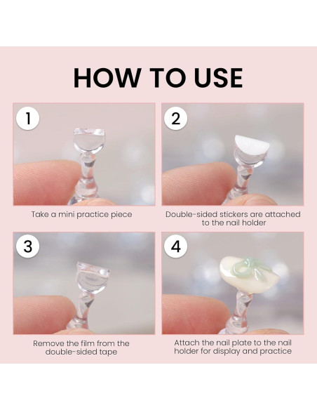 Soporte de Madera para Práctica de Uñas ESUOHYM Mediano