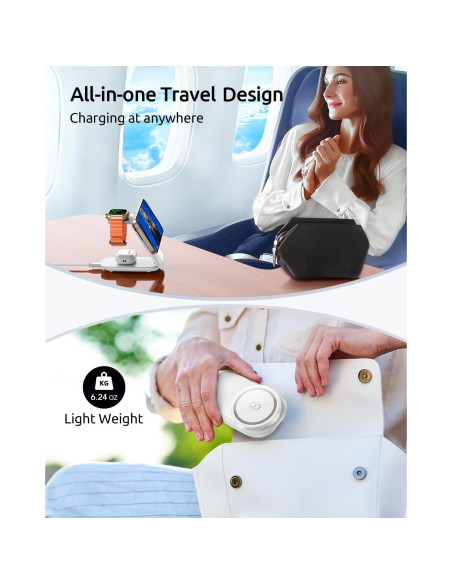 Soporte de Carga Inalámbrica 3 en 1 HEYLINSI Magnético