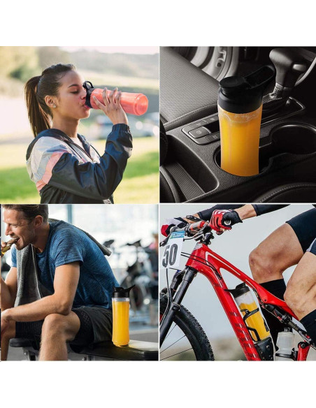 Mezclador Portátil IMURZ 600ml con 2 Botellas para Batidos