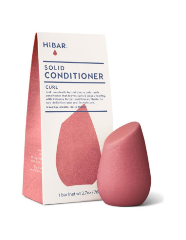 Acondicionador Sólido HiBAR para Rizos - 82g - Vegano y Sin Plástico