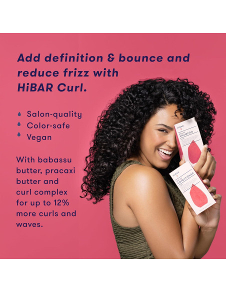 Acondicionador Sólido HiBAR para Rizos - 82g - Vegano y Sin Plástico