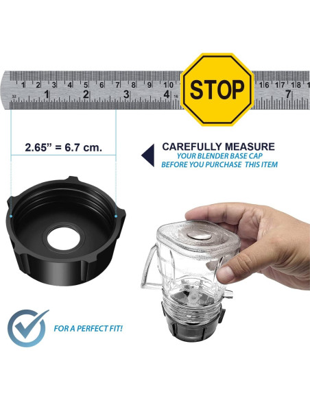 Tarros Mini de Plástico Carter para Licuadora Oster - 2 Piezas