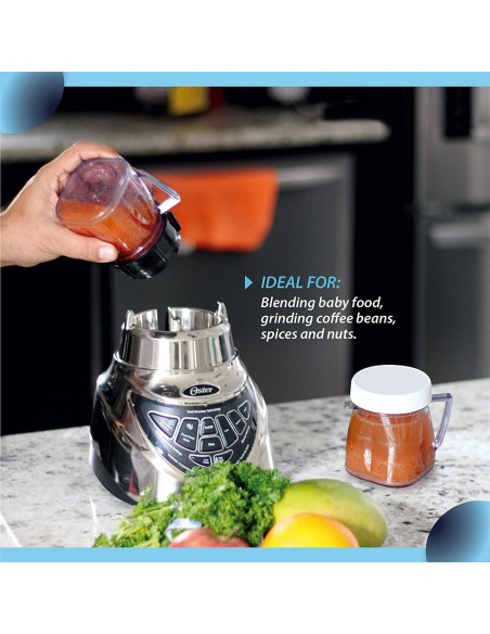 Tarros Mini de Plástico Carter para Licuadora Oster - 2 Piezas