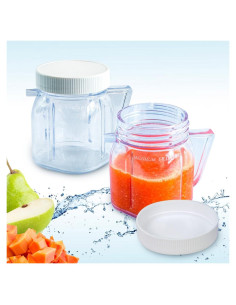 Tarros de plástico Saffire 8 oz para licuadora Oster - 2 piezas