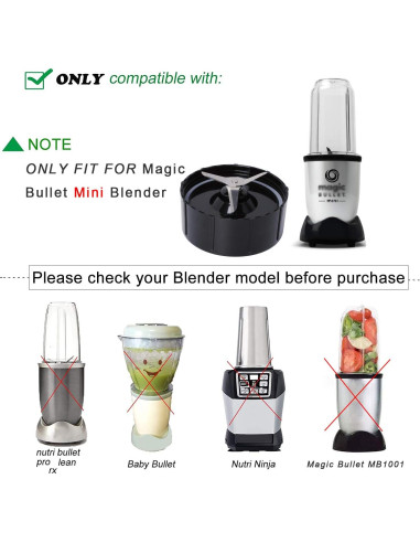 Cuchilla Cruz Repuesto Hedday para Licuadora Mini Magic Bullet