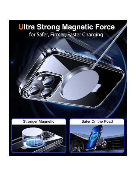 Funda Magnética Chicfun para iPhone 13 Pro Transparente
