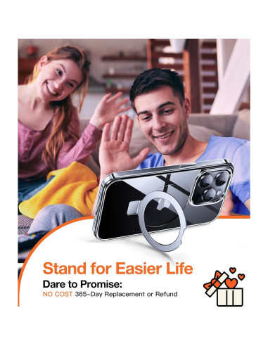 Funda Magnética Chicfun para iPhone 13 Pro Transparente