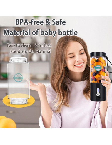 Licuadora Portátil HoneTeek Mini Recargable USB 560g