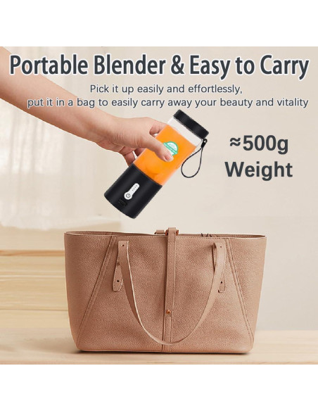 Licuadora Portátil HoneTeek Mini Recargable USB 560g