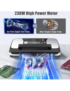 Sellador al vacío OidoZac 230W con 12 funciones y bolsas 2