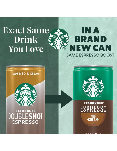 Café Espresso y Crema Starbucks 6.5 oz Pack de 12