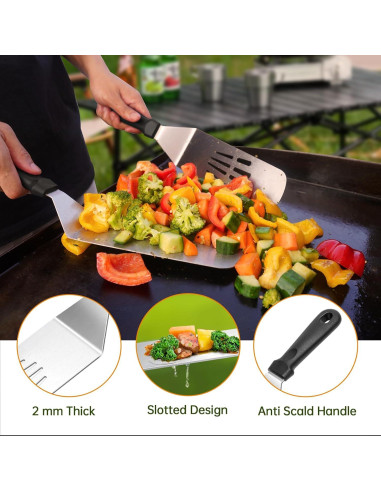 Kit de Accesorios para Parrilla 22 Piezas Ashihoti