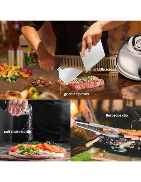Kit de Accesorios para Parrilla 22 Piezas Ashihoti