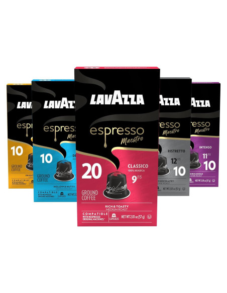 Paquete Variedad Espresso Lavazza 60 Cápsulas Nespresso