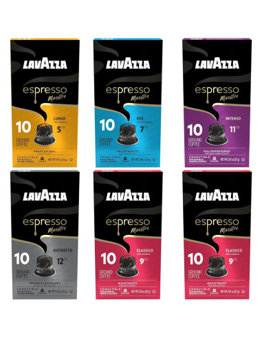 Paquete Variedad Espresso Lavazza 60 Cápsulas Nespresso
