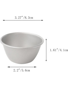 Moldes para Pudding Proshopping 6Pcs 8.3cm Antiadherentes 2