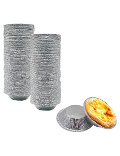 Moldes desechables de aluminio AIDUZETY 5,08 cm 100 unidades