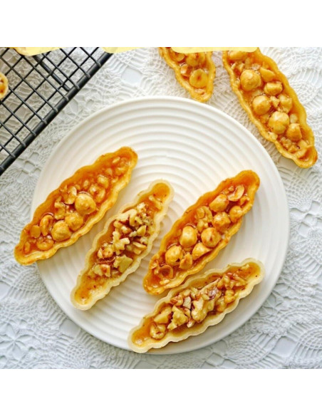 10 Moldes de Aluminio para Tartas QRZLP - Forma de Barco