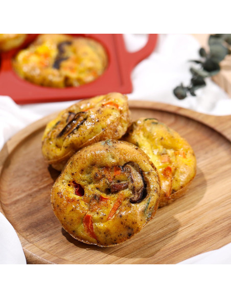 Moldes de Huevo de Silicona CAKETIME 3" Antiadherentes 2 Pcs