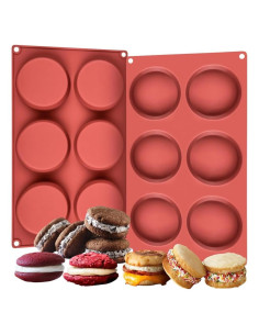 Molde para Muffin Top CAKETIME Silicona 2 Piezas 7,62 cm