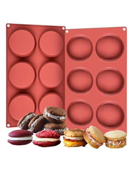 Molde para Muffin Top CAKETIME Silicona 2 Piezas 7,62 cm