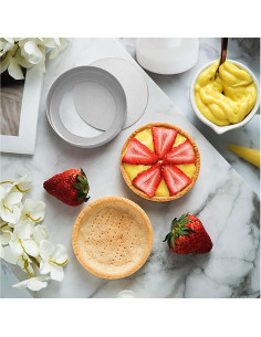Set de 4 Mini Moldes para Tartas Eonenomi con Fondo Desmontable 2