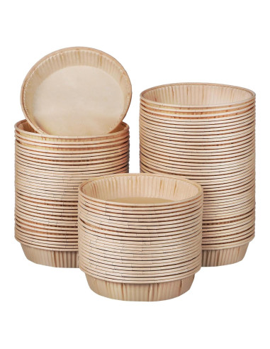 Moldes para Hornear Luxshiny 100 Pcs 10.97 cm Desechables