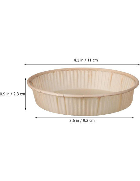 Moldes para Hornear Luxshiny 100 Pcs 10.97 cm Desechables