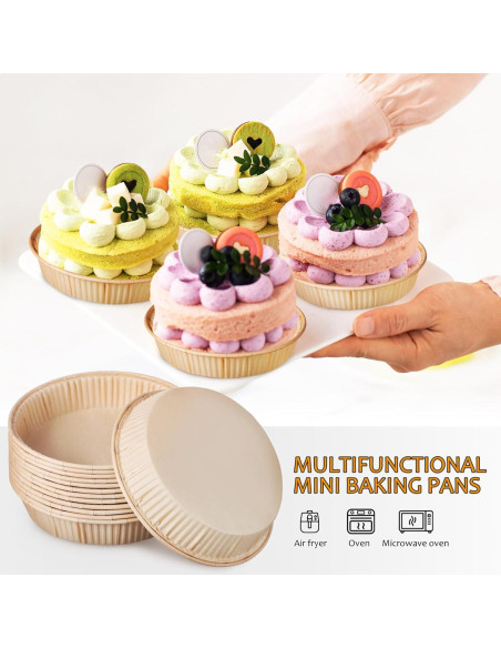 Moldes para Hornear Luxshiny 100 Pcs 10.97 cm Desechables
