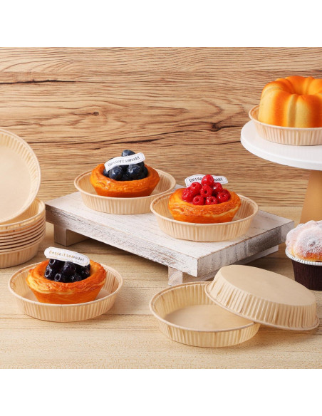 Moldes para Hornear Luxshiny 100 Pcs 10.97 cm Desechables