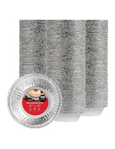 Sartenes de Mini Pastel Desechables Stock Your Home 100 Unidades 8,57 cm