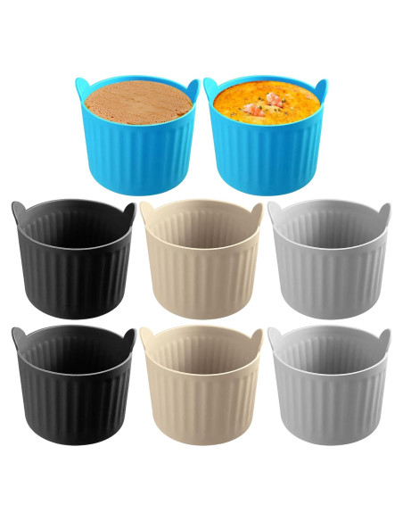 8 Moldes de Silicona YINARONG para Horno de Aire 192ml