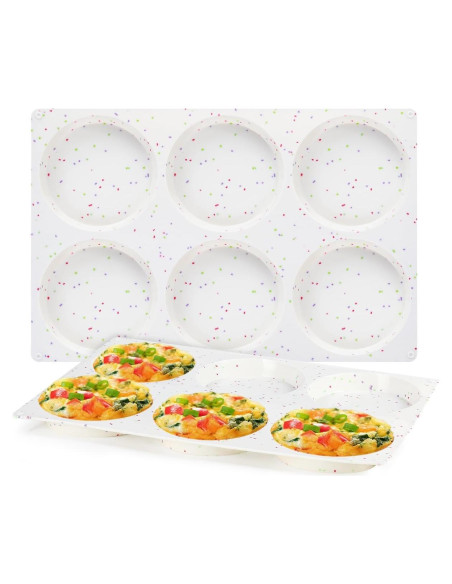 Molde para Muffin Jumbo CAKETIME Silicona 2 Piezas 10,16 cm
