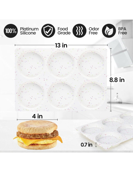 Molde para Muffin Jumbo CAKETIME Silicona 2 Piezas 10,16 cm