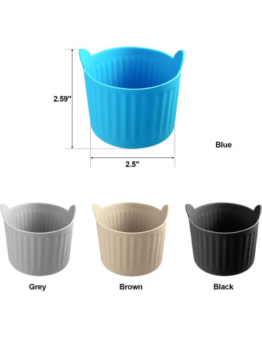 8 Moldes de Silicona YINARONG para Horno de Aire 192ml