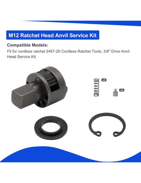 Cabezal de Carraca 3/8" Laofudech 42-06-1030 Compatible Milwaukee