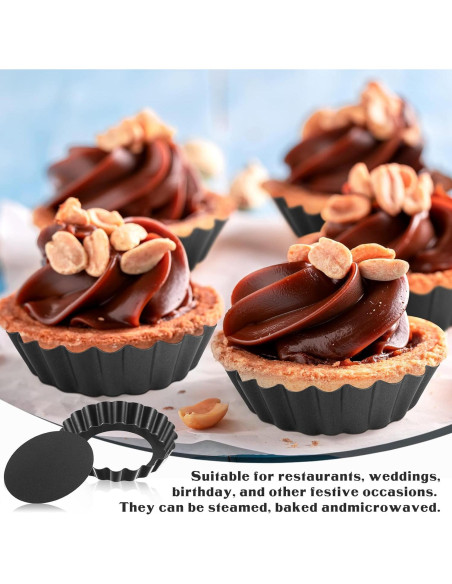 24 Moldes Redondos Antiadherentes 10 cm Patelai