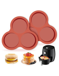 Moldes de Silicona JOERSH para Huevos y Muffins Jumbo 2 Pcs