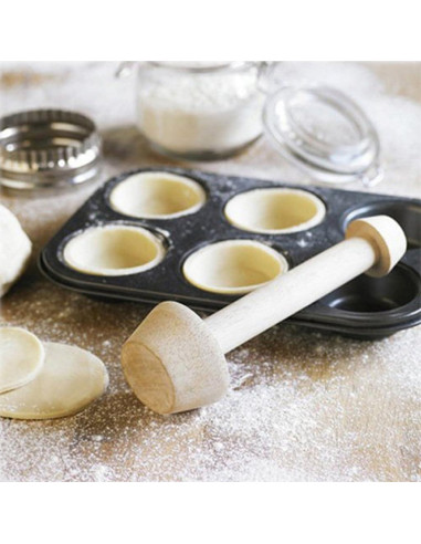 Tamper de Tarta de Madera Xinjincang Doble Cara 2.54 cm